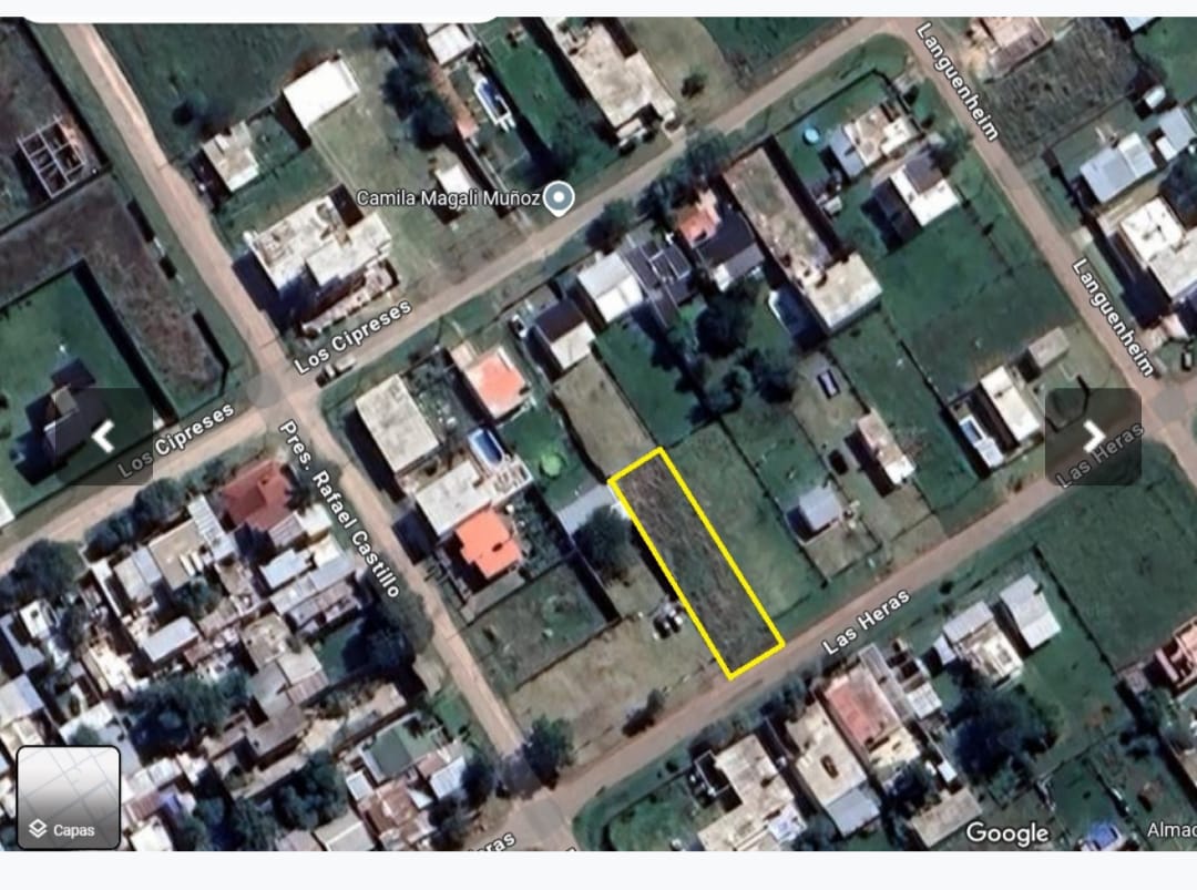 LOTE DE TERRENO UBICADO EN LA LOCALIDAD DE ALMIRANTE BROWN.

UBICACION: LAS HERAS ENTRE PRES. RAFAEL CASTILLO Y LANGHENEIM.

MEDIDAS DEL TERRENO: 12 metros de frente X 37 metros de fondo.

SUPERFICIE TOTAL: 444 M2.

VALOR DE VENTA: U$S 22.000.-

LA PARTE VENDEDORA ESCUCHA OFERTAS RAZONBLES.

